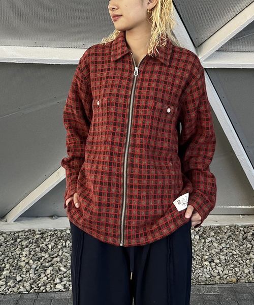 BRAIN DEAD（ブレインデッド） ブラウス シャツ CHECK MATE FLANNEL