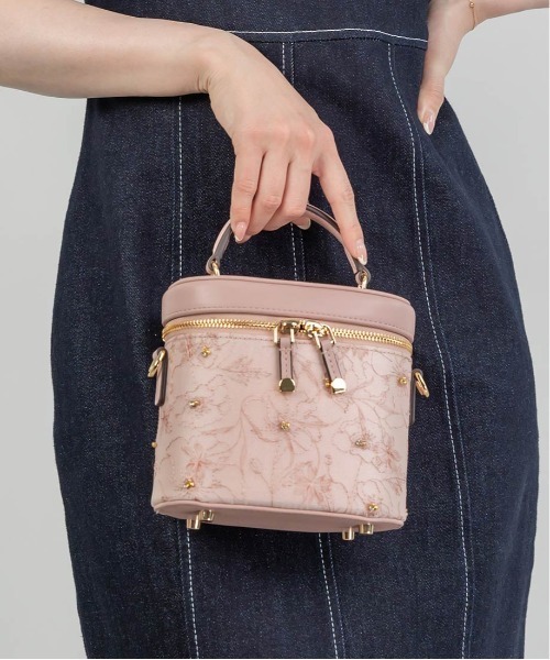 RANDA（ランダ） ショルダーバッグ バッグ 2WAY フラワー刺繍バニティ