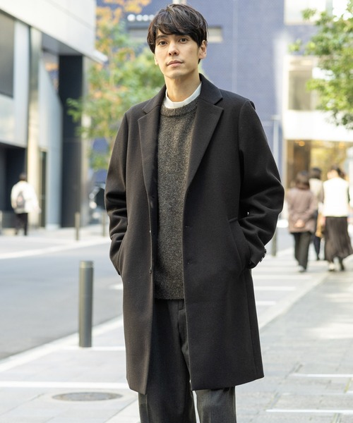 GLOBAL WORK（グローバルワーク） チェスターコート コート ウーリー