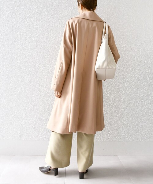 SHIPS any コート アウター any: ドライツイル ショールカラー Aライン