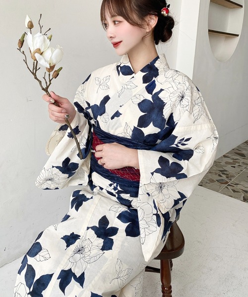 moment+ 浴衣 浴衣3点セット（ゆかた・帯2本）、その他3のみ2点セット