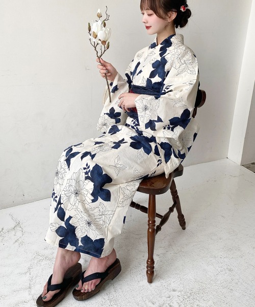 moment+ 浴衣 浴衣3点セット（ゆかた・帯2本）、その他3のみ2点セット