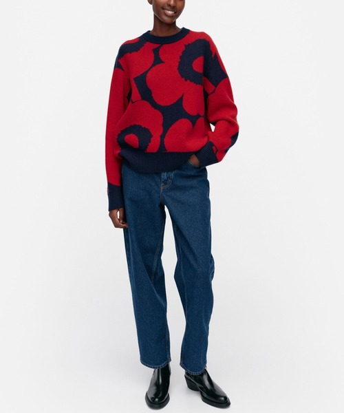 マリメッコ】ウニッコ ジャガードセーター marimekko（マリメッコ