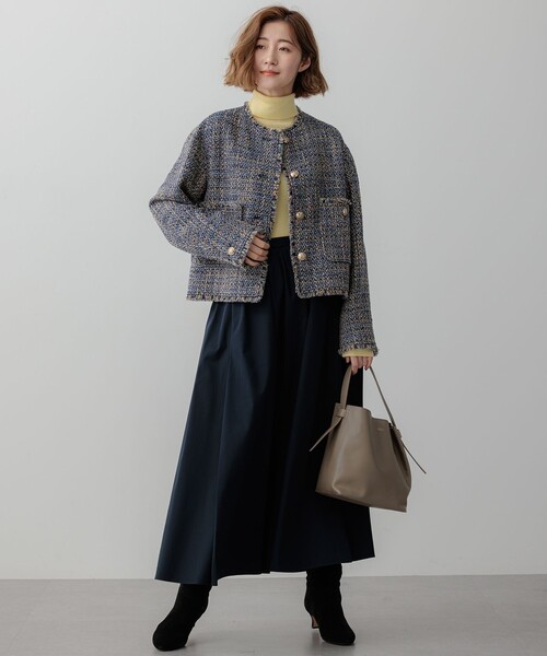 ジャケット ノーカラージャケット 「滝沢眞規子さん着用」GIOLICA