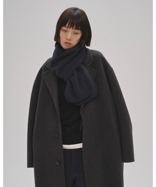 efu WOOL OVER COAT コート 黒 WOOL OVER COAT | efu(エフ)official