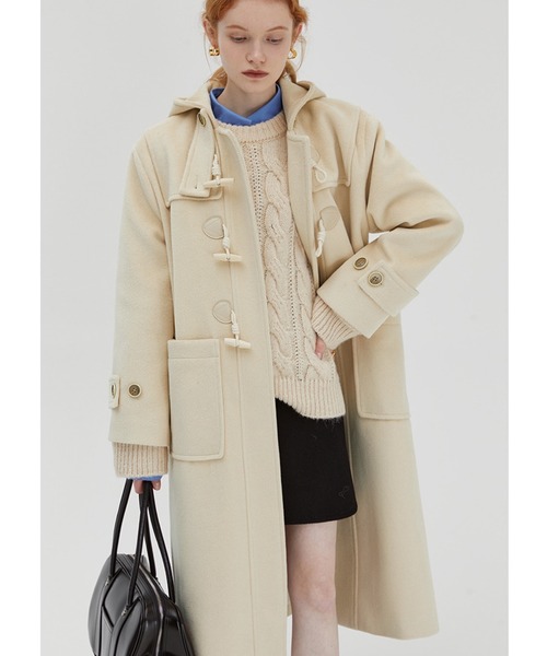 ダッフルコート コート フード ダッフルロングコート FC19W140「Fano