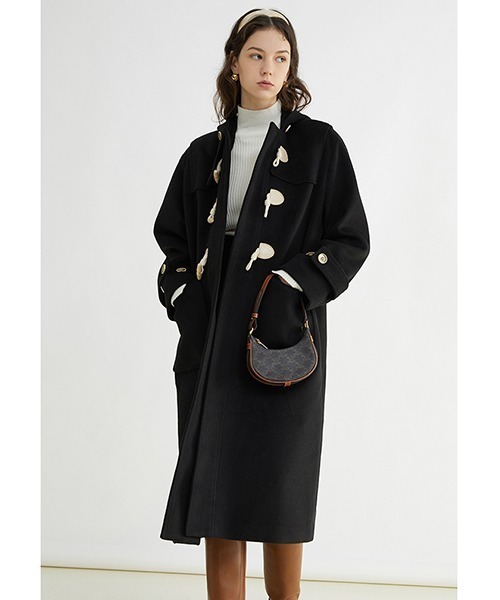 ダッフルコート コート フード ダッフルロングコート FC19W140「Fano