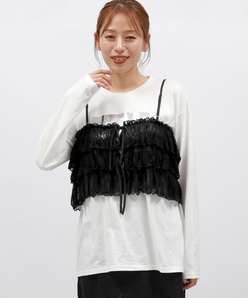 LAKOLE（ラコレ） キャミソール レースフリルキャミ / 142962