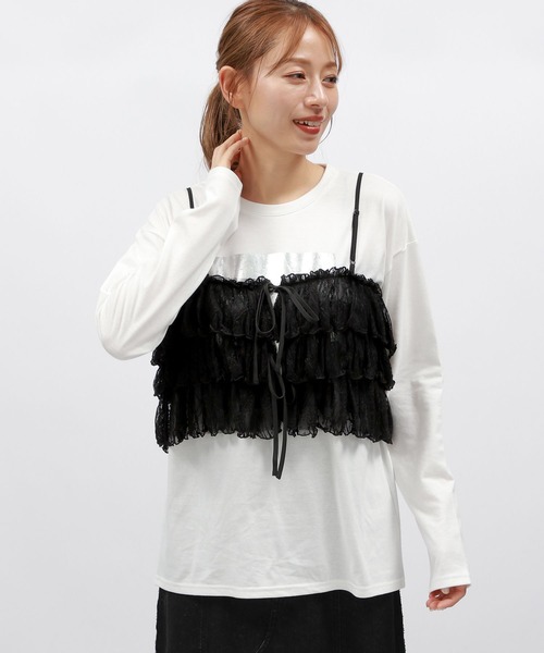 LAKOLE（ラコレ） キャミソール レースフリルキャミ / 142962