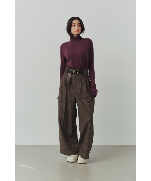 ALEXIA STAM（アリシアスタン） パンツ High Waist Tuck Wide Pants