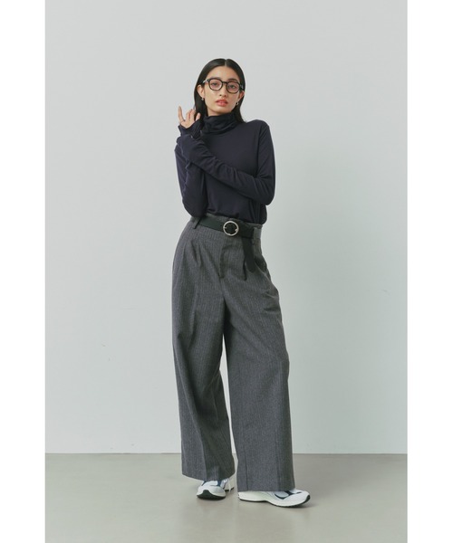ALEXIA STAM（アリシアスタン） パンツ High Waist Tuck Wide Pants