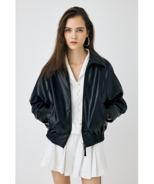 MOUSSY（マウジー） ブルゾン アウター F/LEATHER GATHER ブルゾン