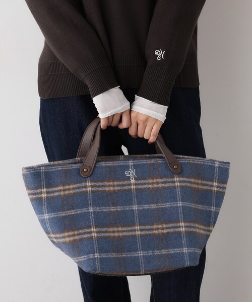 Dessin（デッサン） トートバッグ チェック柄ボートトートバッグ