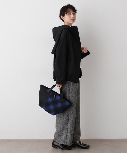 Dessin（デッサン） トートバッグ チェック柄ボートトートバッグ