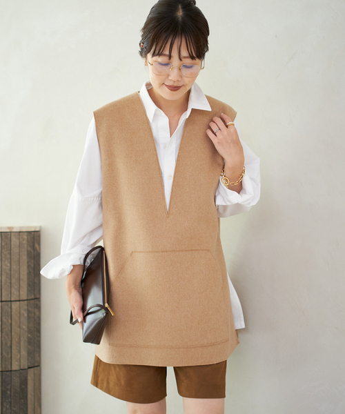 plage（プラージュ） ベスト ジレ 「追加」WO オーバーベスト