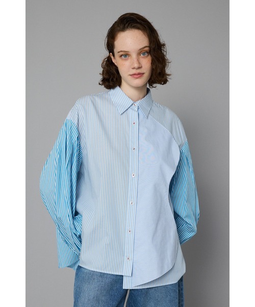 HeRIN.CYE ブラウス シャツ Wave motif big shirt ウェーブモチーフ