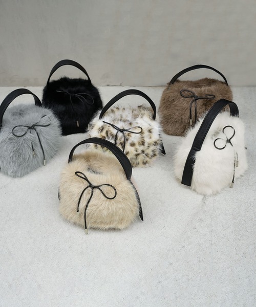 sankyo shokai（三京商会） ハンドバッグ ファーバッグ 巾着 バッグ