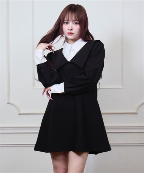 Fickle Bebe（フィクルベベ） ワンピース レイヤードクラシカル