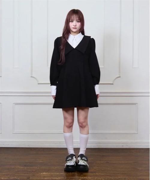 Fickle Bebe（フィクルベベ） ワンピース レイヤードクラシカル