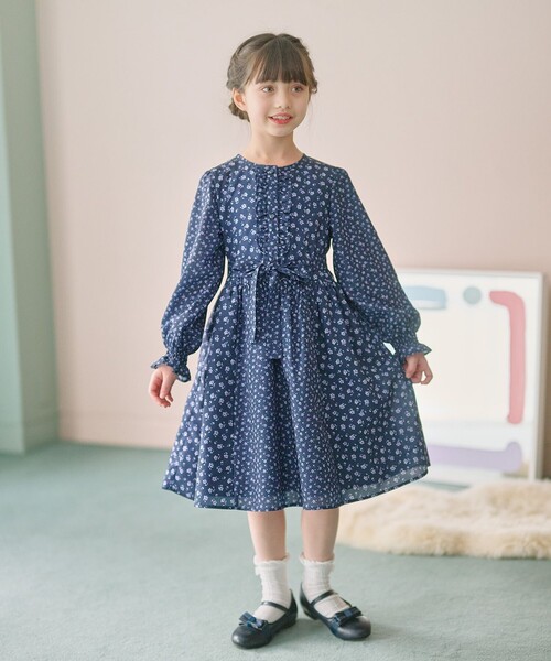 組曲（KUMIKYOKU） ワンピース 「110-140cm」フラワーパッチワーク