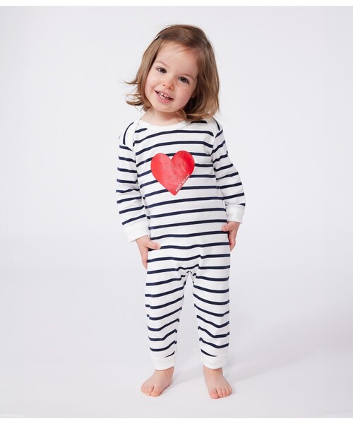 PETIT BATEAU（プチバトー） ベビー服 ロンパース スナップなし
