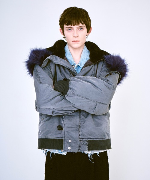 Camphor wood ma1 ma-1 fade processing nylon twill N2-B flight