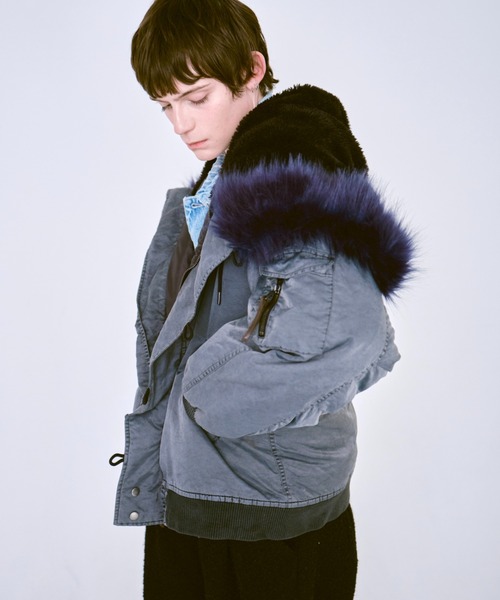 Camphor wood ma1 ma-1 fade processing nylon twill N2-B flight