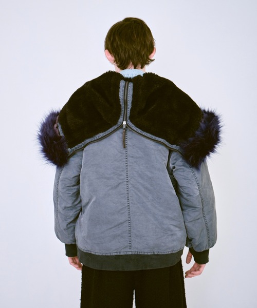 Camphor wood ma1 ma-1 fade processing nylon twill N2-B flight