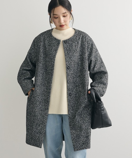 Green Parks（グリーンパークス） ノーカラーコート コート