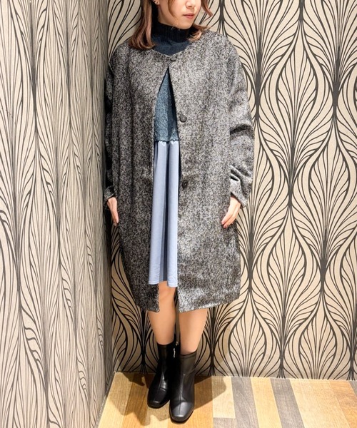 Green Parks（グリーンパークス） ノーカラーコート コート