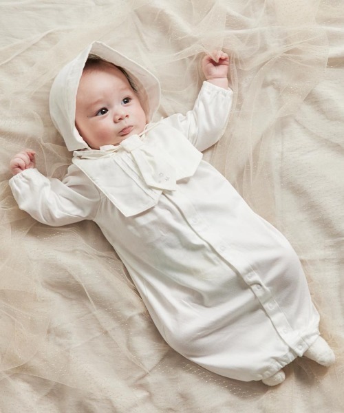 10mois（ディモワ） ベビー 「10mois」セレモニードレス ホワイト 50