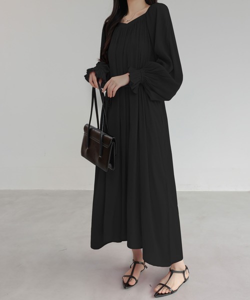 ワンピース オフショルダー長袖ロングワンピース : ZOZOTOWN Yahoo!店