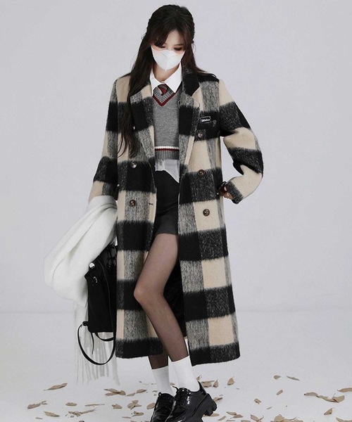 LUGG NAGG（ラグナグ） コート チェスターコート ブロックチェック