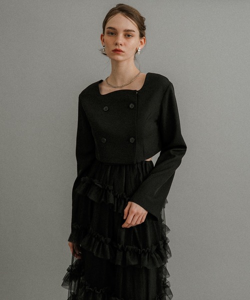 et.UNiVER ドレス Tiered tulle Skirt+JK : ZOZOTOWN Yahoo!店 - 通販