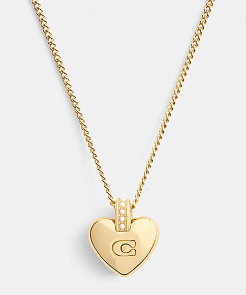 COACH（コーチ） ネックレス シグネチャー ハート ペンダント