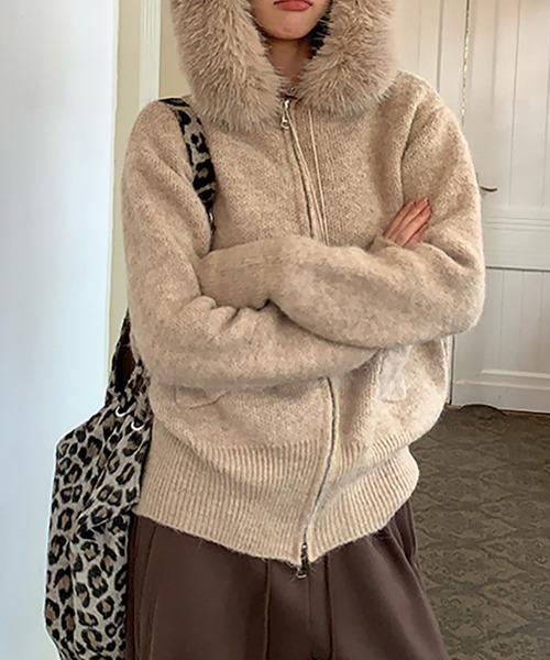 MAISON DE THERESE（メゾン ド テレーズ） ニット セーター ファー付き