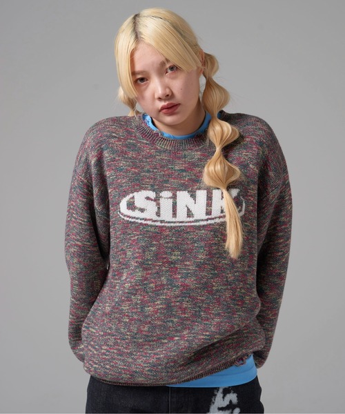 SINK kotohayokozawa ニット MULTICOLOR DAMAGED KNIT : ZOZOTOWN