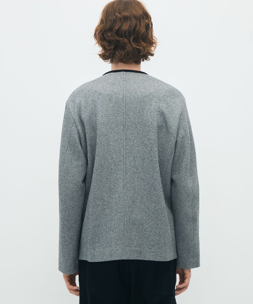 CABaN（キャバン） ジャケット ノーカラージャケット ウールコットン