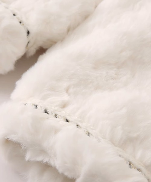 LA POMME petit（ラポミ・プチ） ムートンコート ボアコート 西野カナ