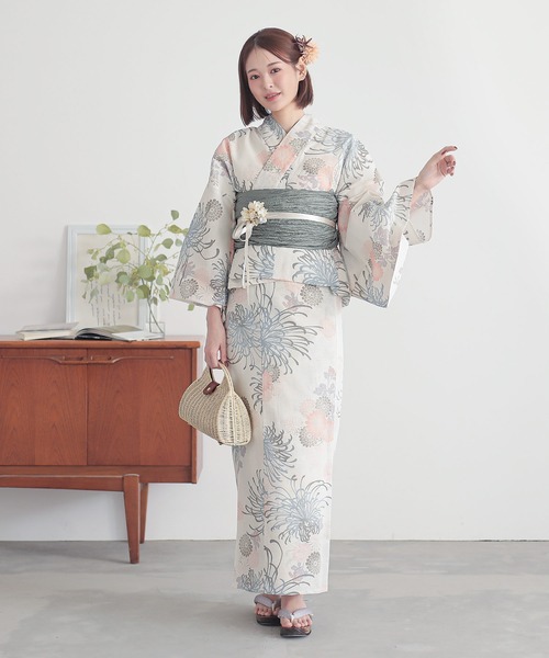 KIMONOMACHI 浴衣 レディース セパレート浴衣 2点セット 浴衣 簡単