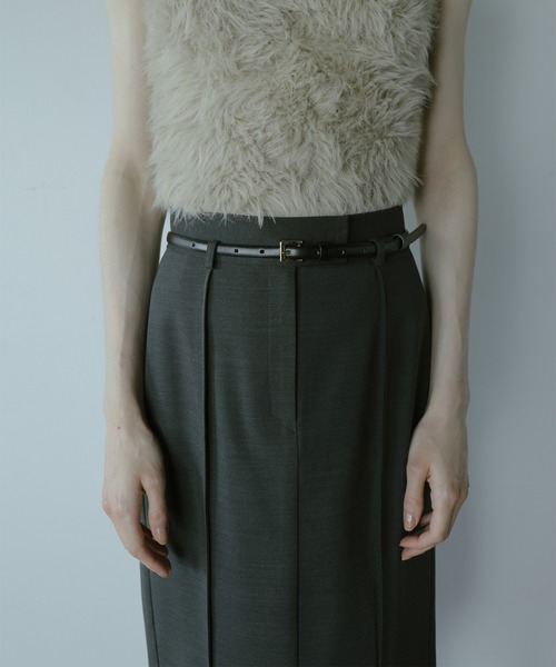 anuans（アニュアンス） スカート ピンタックミディタイトスカート