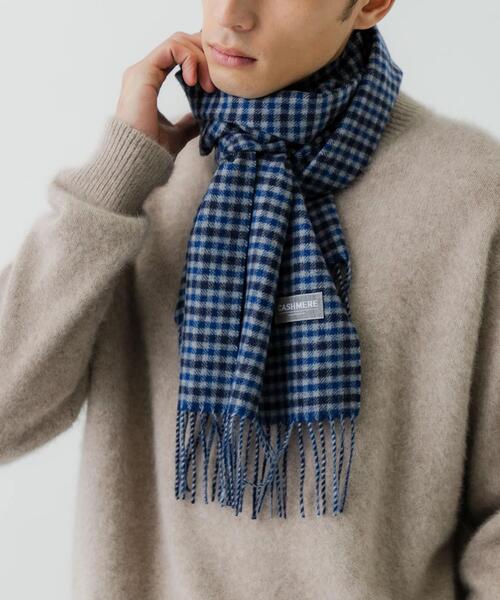 URBAN RESEARCH（アーバンリサーチ） マフラー チェックカシミヤ