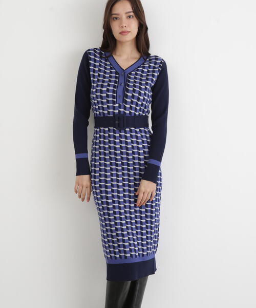 PINKY&DIANNE（ピンキー アンド ダイアン） ワンピース ジオメトリック