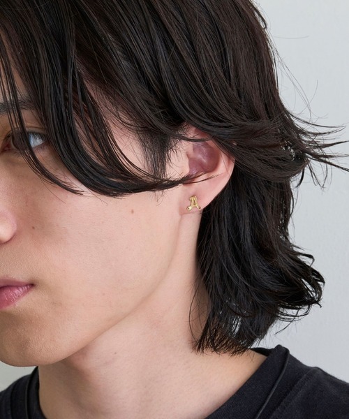 JUPITER ピアス イニシャルダイヤモンドピアス/片耳「動画あり