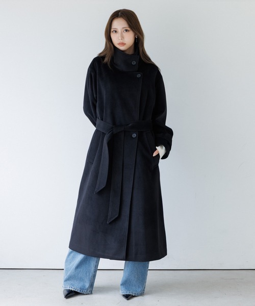 トレンチコート コート 2way collar long coat（2ウェイカラーロング