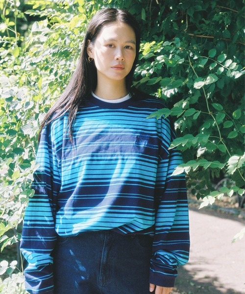 JUGLANS（ユグランス） tシャツ 田中シェン ボーダー天竺ロンT