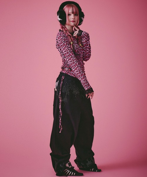 GALFY（ガルフィー） tシャツ ギラギャル2WAYワンピ/ロンT/レオパード