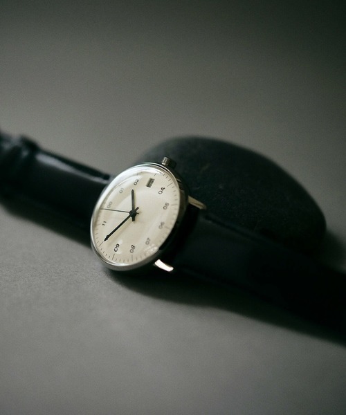 sazare（サザレ） 腕時計 SK02 BLACK CORDOVAN LEATHER” リスト