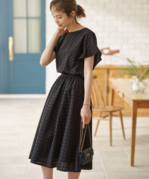 組曲（KUMIKYOKU） ブラウス シャツ エンブロイダリーレース