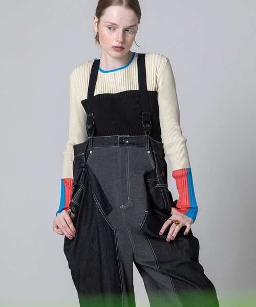 AULA AILA（アウラ アイラ） サロペット オーバーオール デニム